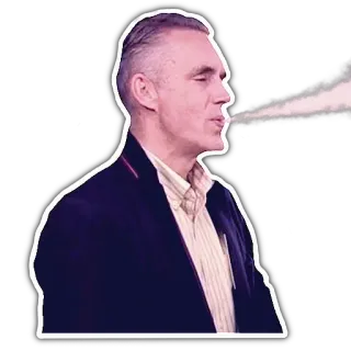 🚬 Jordan Peterson Jordan Peterson, Commentatore politico, Psicologo, Intellettuale, Fumatore, Controverso, Autore, Personaggio pubblico telegram sticker