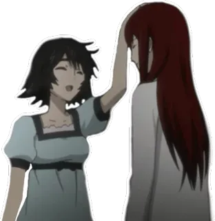 😣 アニメ, 女の子, 笑顔, 愛情, 漫画 telegram sticker