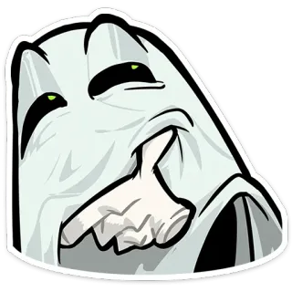 👻 fantasma, dibujos animados, gracioso, pegatina, hoja, personaje, humor telegram sticker