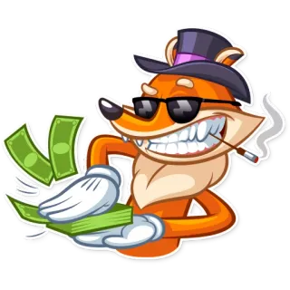 Millionaire Fox telegram stickers