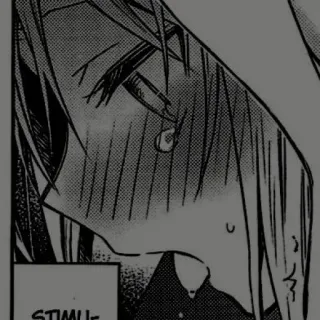 🖊 STIMU- anime, mangá, chorando, triste telegram sticker