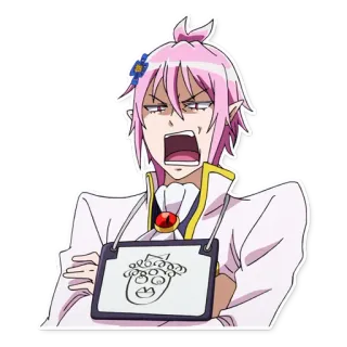 😠 Asmodeus Alice Welcome to Demon School! Iruma-kun อนิเมะ, แอสโมดิวส์ อลิส, Welcome to Demon School! Iruma-kun, โกรธ, ปีศาจ, ผมสีชมพู telegram sticker