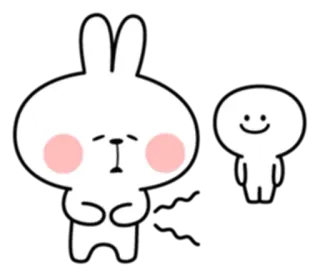 ♥️ bunny, rabbit, cute, kawaii, animal, sticker telegram sticker