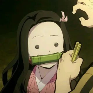 Kamado Nezuko @SEXXIESTANGEL whatsapp stickers