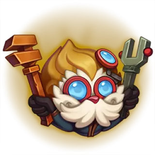 🎮 Heimerdinger League of Legends game character, cartoon, sticker, Heimerdinger, League of Legends telegram sticker