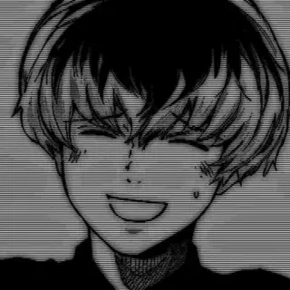 ❤️ anime, smiling, manga, portrait, cute whatsapp sticker