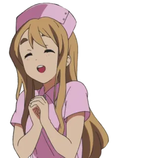 💉 Anime, Krankenschwester, Mädchen, Cartoon, Süß, Charakter whatsapp sticker