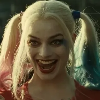 😃 Harley Quinn Suicide Squad 哈莉·奎茵, dc漫画, 反派, 玛格特·罗比, 自杀小队, 漫画 telegram sticker