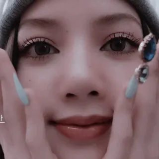♟ 女人, 脸, 美丽, 珠宝, 肖像 whatsapp sticker
