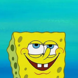 😌 Spongebob การ์ตูน, สพันจ์บ็อบ, สพันจ์บ็อบ สแควร์แพนส์, นิคเคิลโอเดียน, ตลก, มีม telegram sticker