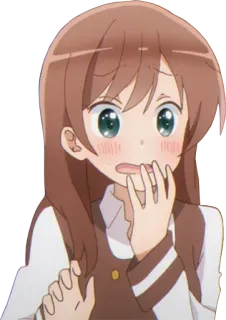 😨 Anime, Gadis, Merona, Imut, Gugup telegram sticker