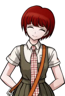 😇 Mahiru Koizumi Danganronpa Anime, Dessin animé, Personnage, Fille, Étudiante, Danganronpa telegram sticker