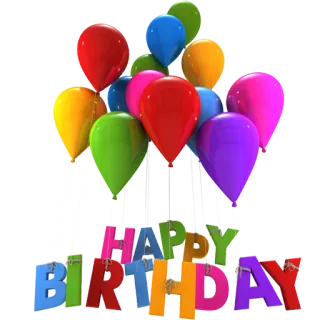 🎈 HAPPY BIRTHDAY aniversário, balões, celebração, festa telegram sticker