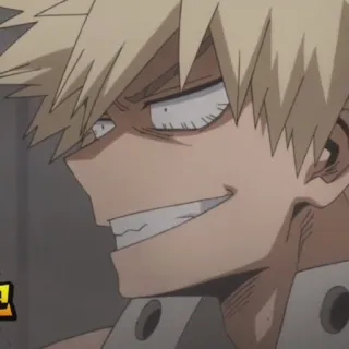 🎭 Bakugo My Hero Academia Anime, My Hero Academia, Bakugo, Manga, Kartun telegram sticker