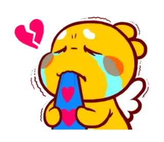 ❤ かわいい, 泣く, カワイイ, アニメ, 悲しい, 感情的, 漫画 telegram sticker
