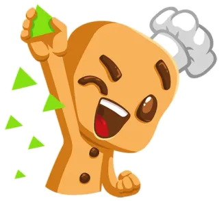 💚 gingerbread, chef, cooking, baking, happy, cute telegram sticker