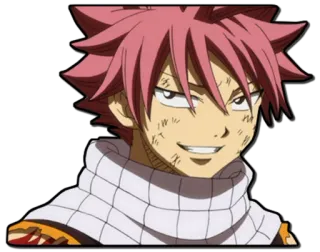 😁 Natsu Dragneel Fairy Tail anime, fairy tail, natsu dragneel, sticker, cartoon telegram sticker