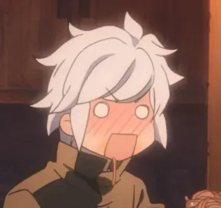 🗻 Bell Cranel Is It Wrong to Try to Pick Up Girls in a Dungeon? Anime, imbarazzato, Bell Cranel, DanMachi, dungeon, ragazzo anime, sorpresa telegram sticker