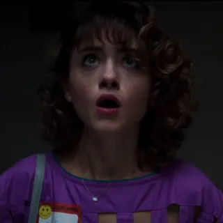 😦 Nancy Wheeler Stranger Things Nancy Wheeler, Stranger Things, Natalie Dyer, character, TV show telegram sticker