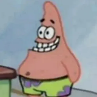 ✨ Patrick Star SpongeBob SquarePants 派大星, 卡通人物, 搞笑, 海绵宝宝, 尼克儿童频道, 朋友, 海洋生物 telegram sticker
