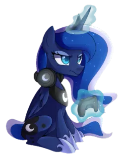 😵 Princess Luna My Little Pony Princesa Luna, My Little Pony, dibujos animados, poni, antropomorfo telegram sticker