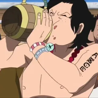 🗝️ Ace One Piece 애니메이션, 원피스, 에이스, 해적, 음주, 피 telegram sticker