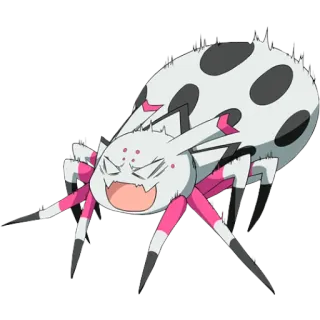 😱 spider, anime, cartoon, bug, arachnid telegram sticker