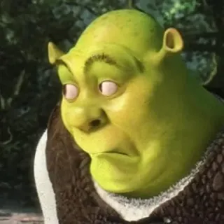 😗 Shrek 怪物, 漫画, 面白い, ドリームワークス, 映画 telegram sticker
