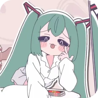 😛 Hatsune Miku Vocaloid telegram sticker