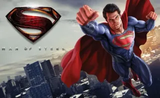 🦸 Superman Man of Steel MAN OF STEEL Superman, Man of Steel, DC Comics, Superhero, Movie, Flying telegram sticker