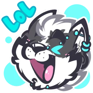 😄 LOL ㅋㅋㅋ, 웃음, 귀여운, 표정, 이모티콘, 스티커, 만화 telegram sticker