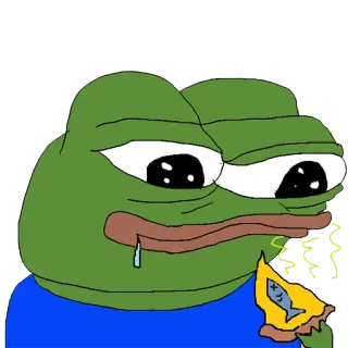 🍕 Pepe the Frog pepe, frosch, meme, internet meme telegram sticker