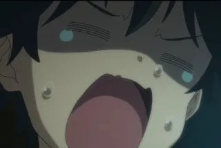 💙 khóc, anime, buồn, cảm xúc, nước mắt telegram sticker