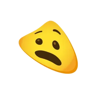 😦 Emoji, Emoción, Triste, Preocupado, Expresión telegram sticker