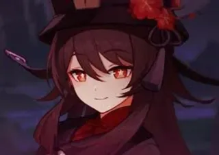 ☺️ Hu Tao Genshin Impact Аниме, Видеоигра, Персонаж, Ху Тао, Genshin Impact telegram sticker