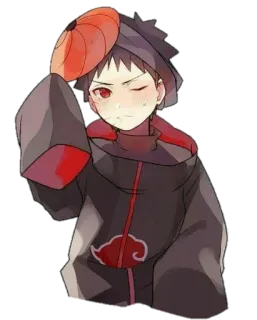 @anime_stickerr Учиха Обито telegram stickers