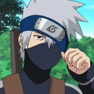 🥷 Kakashi Hatake Naruto anime, ninja, kakashi, naruto, character telegram sticker
