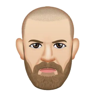 😐 Conor McGregor Conor McGregor, combattant, ufc, sport, mma, visage, célébrité, irlandais telegram sticker