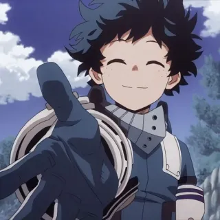 👋 Izuku Midoriya My Hero Academia anime, My Hero Academia, Izuku Midoriya, character, deku, manga telegram sticker