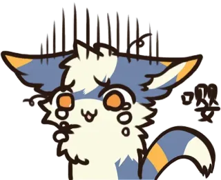 😭 嚶 traurig, weinend, Cartoon, Katze, Anime whatsapp sticker