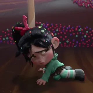 👾 Vanellope von Schweetz Wreck-It Ralph Cartoon, Film, Figur, Vanellope, Ralph reichts, Disney whatsapp sticker