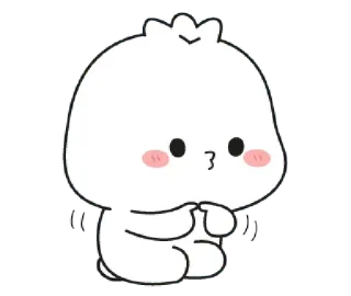 😗 süß, kawaii, Cartoon, Aufkleber, Figur, niedlich telegram sticker