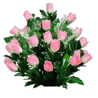 🌹 flowers, roses, pink, bouquet, floral arrangement, roses whatsapp sticker