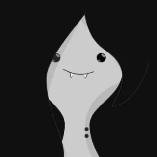 🖤 Marceline Adventure Time cartoon, vampire, character, adventure time, marceline whatsapp sticker