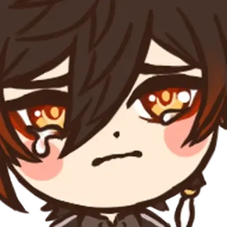 😢 anime, sticker, sad, crying telegram sticker
