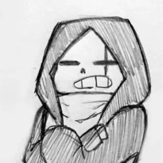 😒 Sans Undertale skeleton, video game, character, fanart telegram sticker