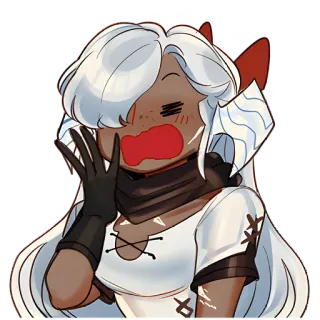 Гёрлз @Nyasticks telegram stickers