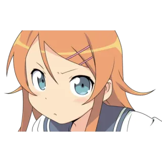 😒 Anime, Chica, Uniforme escolar, linda telegram sticker