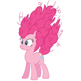 😱 Pinkie Pie My Little Pony мультфильм, пони, розовый, My Little Pony, Пинки Пай, животное telegram sticker