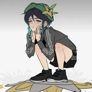 👟 Venti Genshin Impact Anime, Gioco, Venti, Genshin Impact, Personaggio telegram sticker
